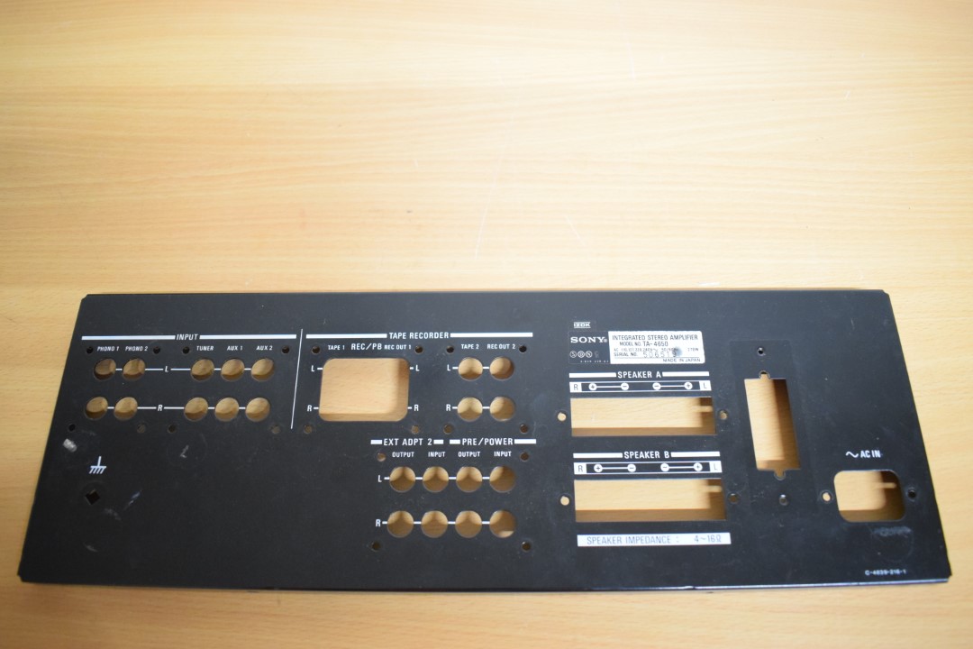 Sony TA-V4650 Amplifier – Back Panel / Plate part  			